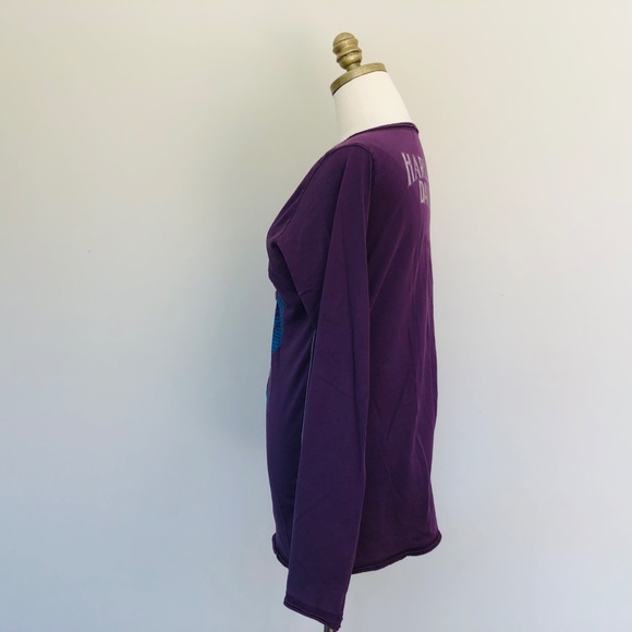 HARLEY DAVIDSON Pullover Long Sleeve Tee Purple Plus Size XXL - Picture 6 of 9